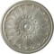Ekena Millwork Bordeaux Ceiling Medallion (Fits Canopies up to 3 1/4"), Hnd-Painted Flash Gold, 22 5/8"OD x 1 3/4"P CM22BOFLS - alternate 1